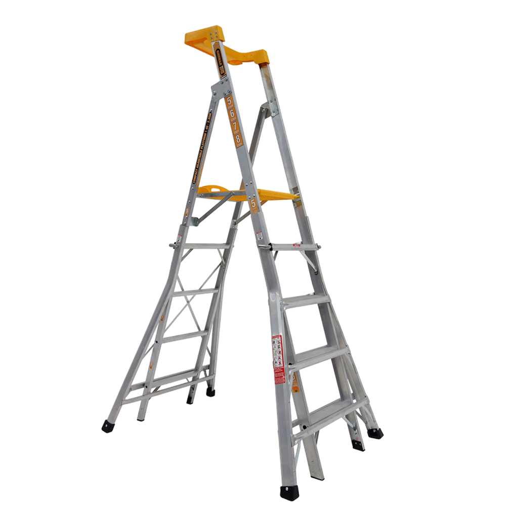 Aluminium Platform Step Ladder 2400mm - 150kg Rated