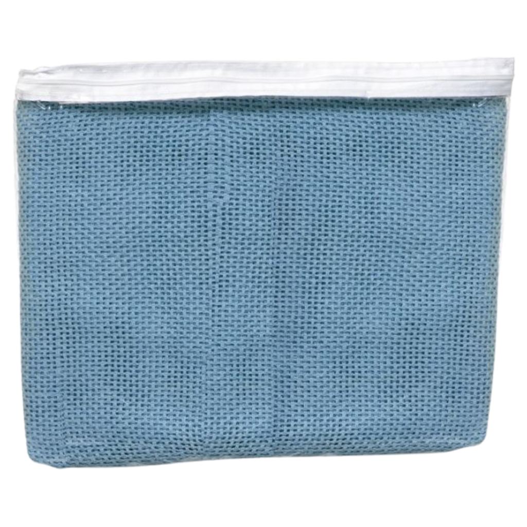 Blanket 100% Cotton, Single Bed, Blue 