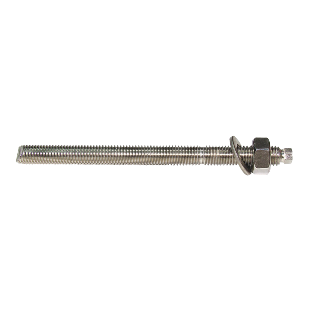 Chemical Anchor Stud 316 Stainless M8 x 110mm w/nuts &amp; washers