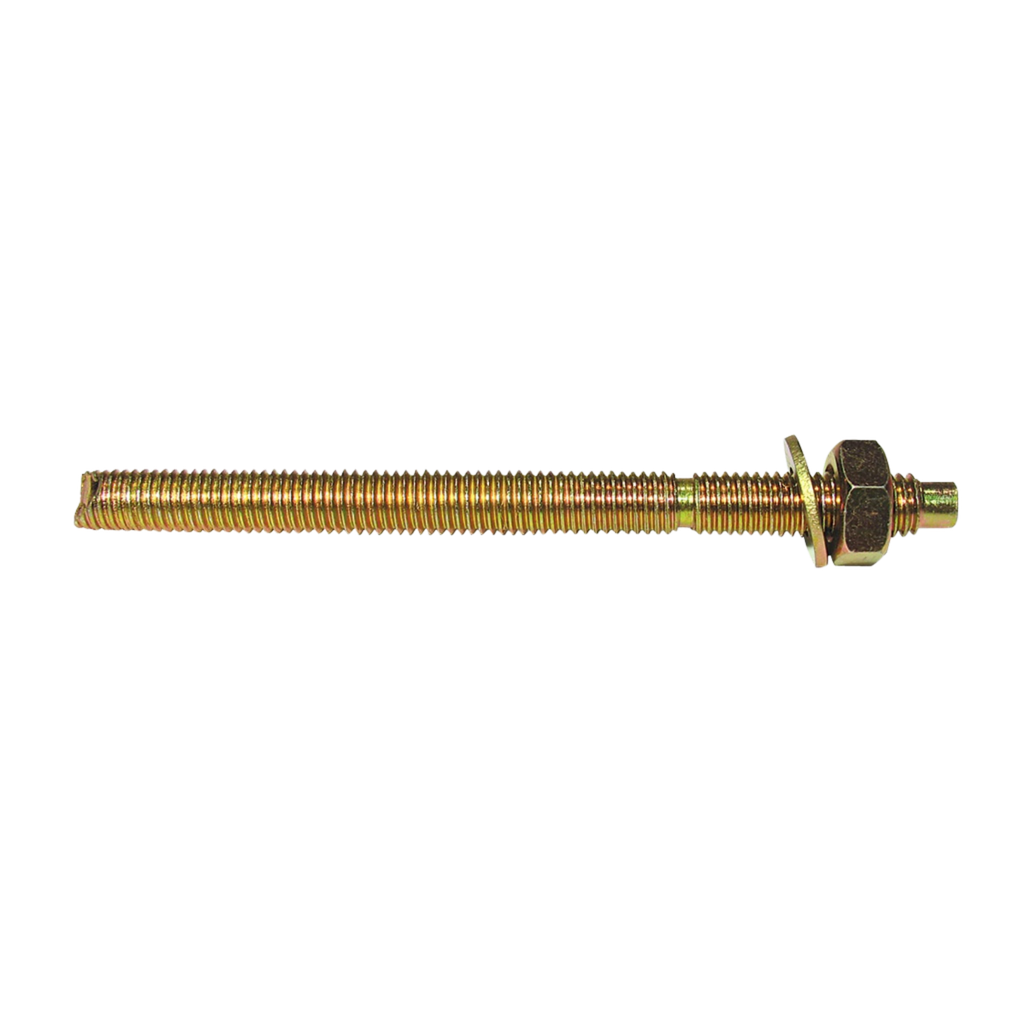 Chemical Anchor Stud Zinc M12 x 160mm w/nuts &amp; washers (ea/10pack)