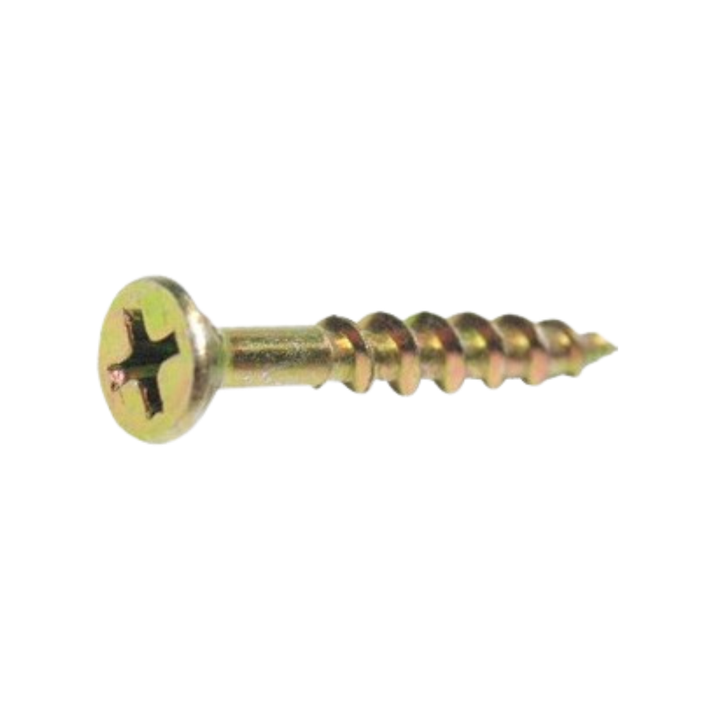 Chipboard Screws 8g x 65mm - Phillips - Yellow Zinc (500/box)