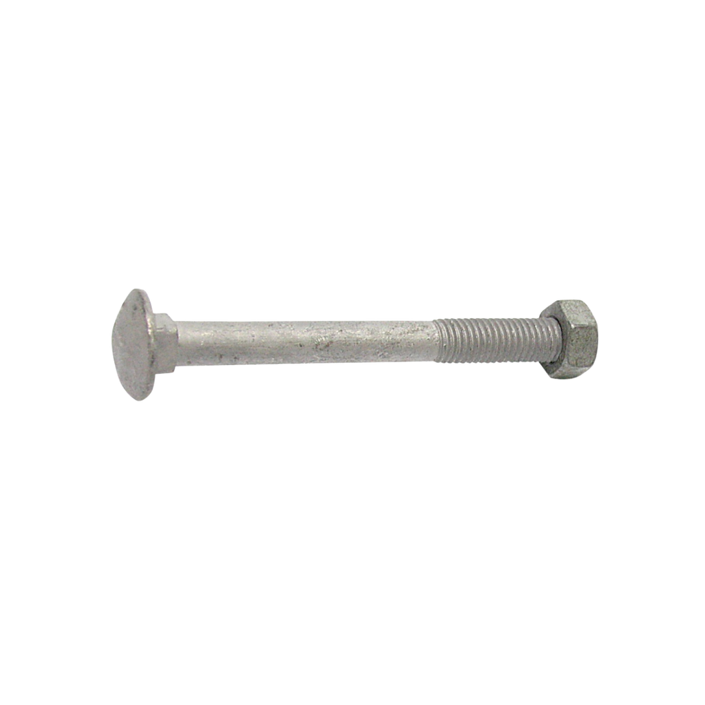 Cup Head Bolt &amp; Nut M10 x 160 Gal (ea/100Box)