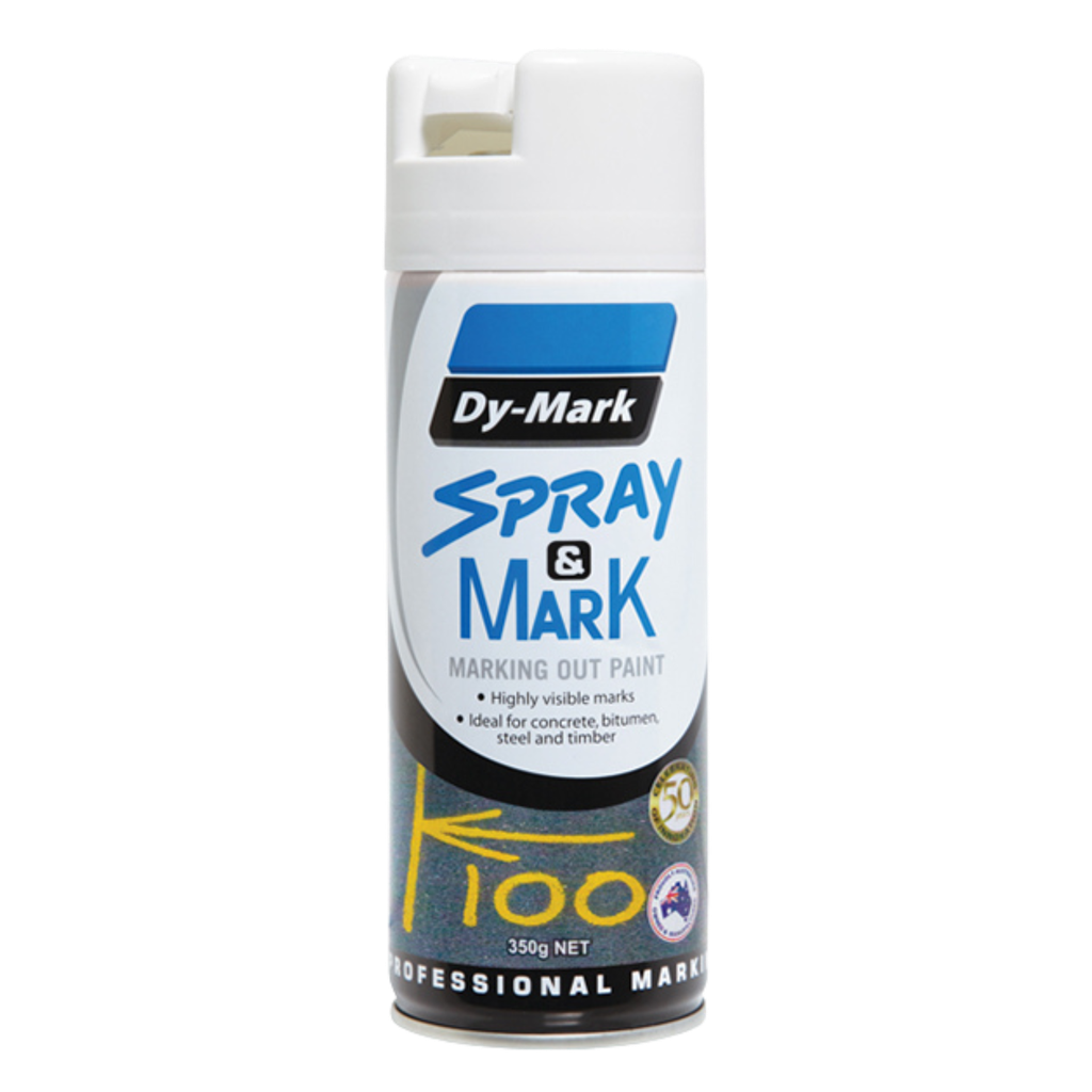 DYMARK Spray and Mark Layout Paint; White 350gram (ea/12box)