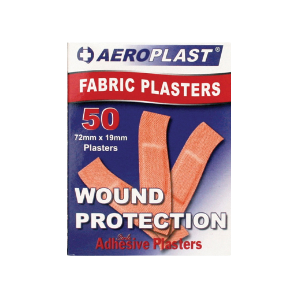 Fabric Plasters/Bandaid- 72 x 19mm - Pack 50