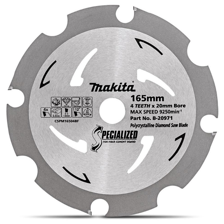 Fibre Cement Saw Blade 160mm 4T (PCD)