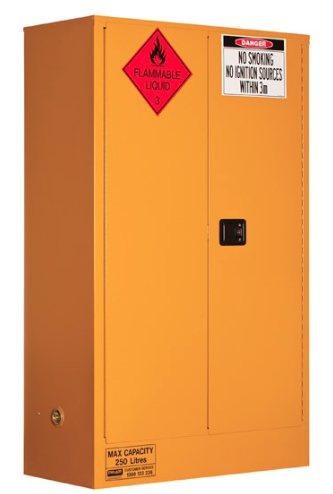 Flammable Safety Cabinet 250L - 1825mmH x 1100mmW x 500mmD