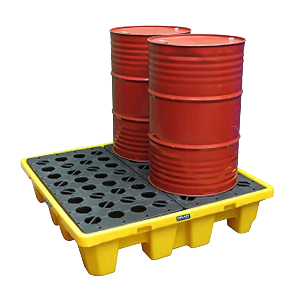 Four Drum Containment Spill Pallet 230L Sump Capacity 