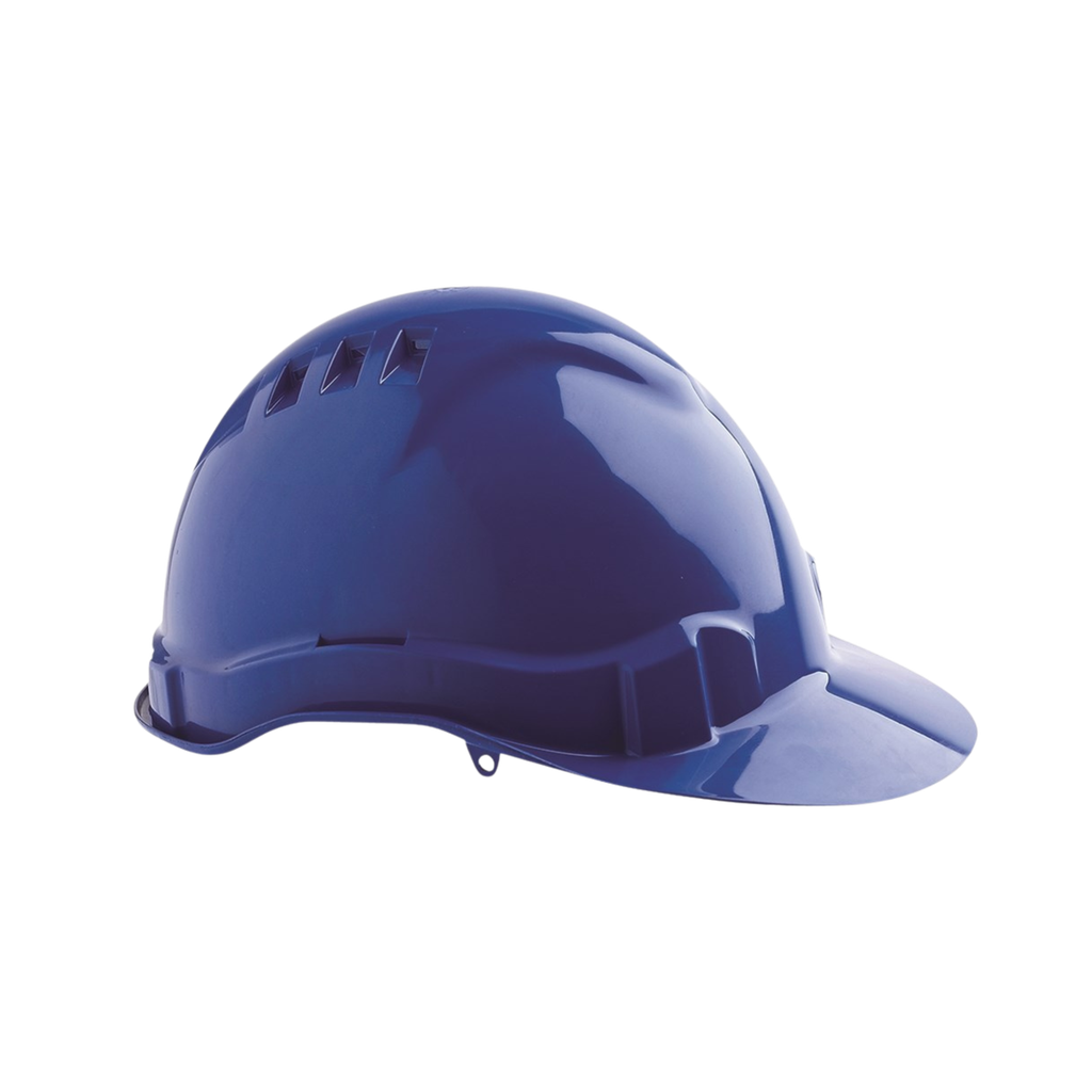 Hard Hat - Vented with adjustable harness - Blue