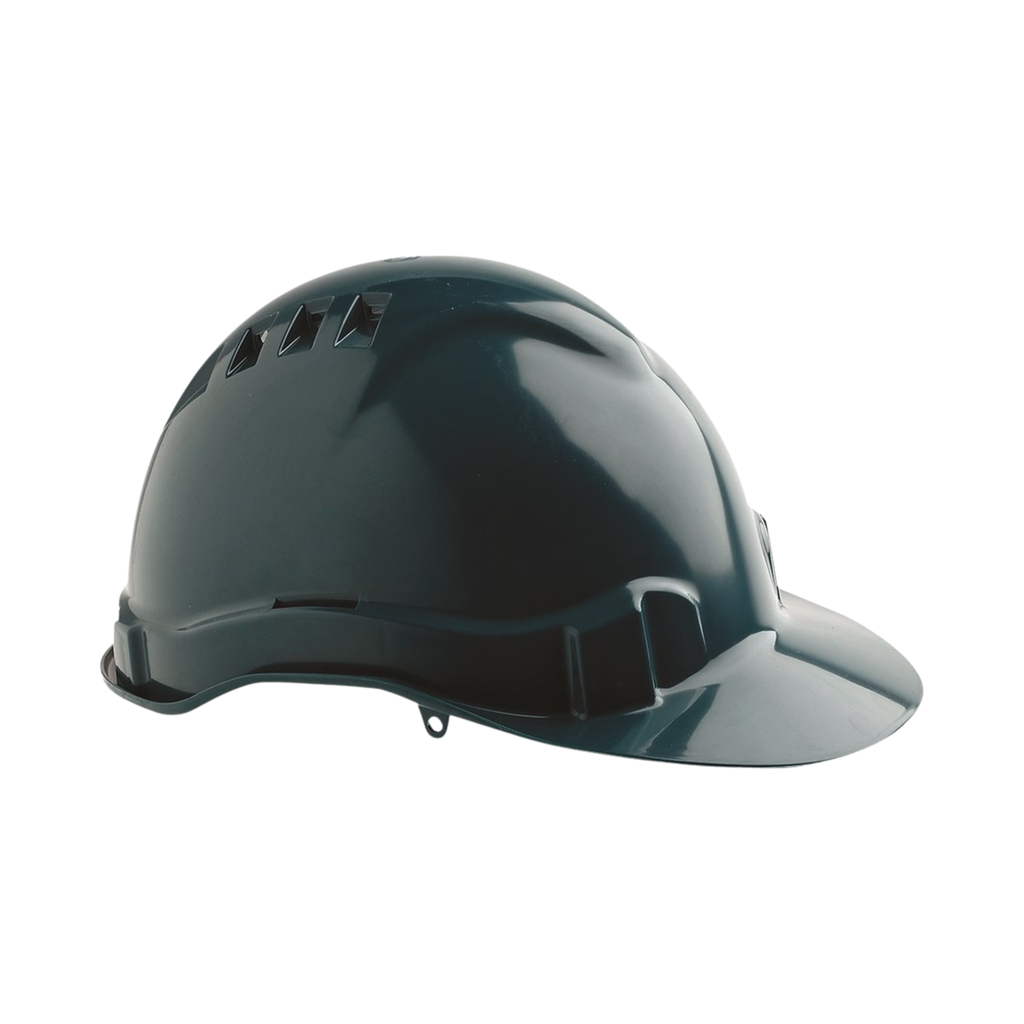 Hard Hat - Vented with adjustable harness - Green
