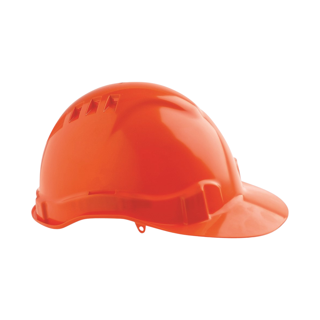 Hard Hat - Vented with adjustable harness - Orange