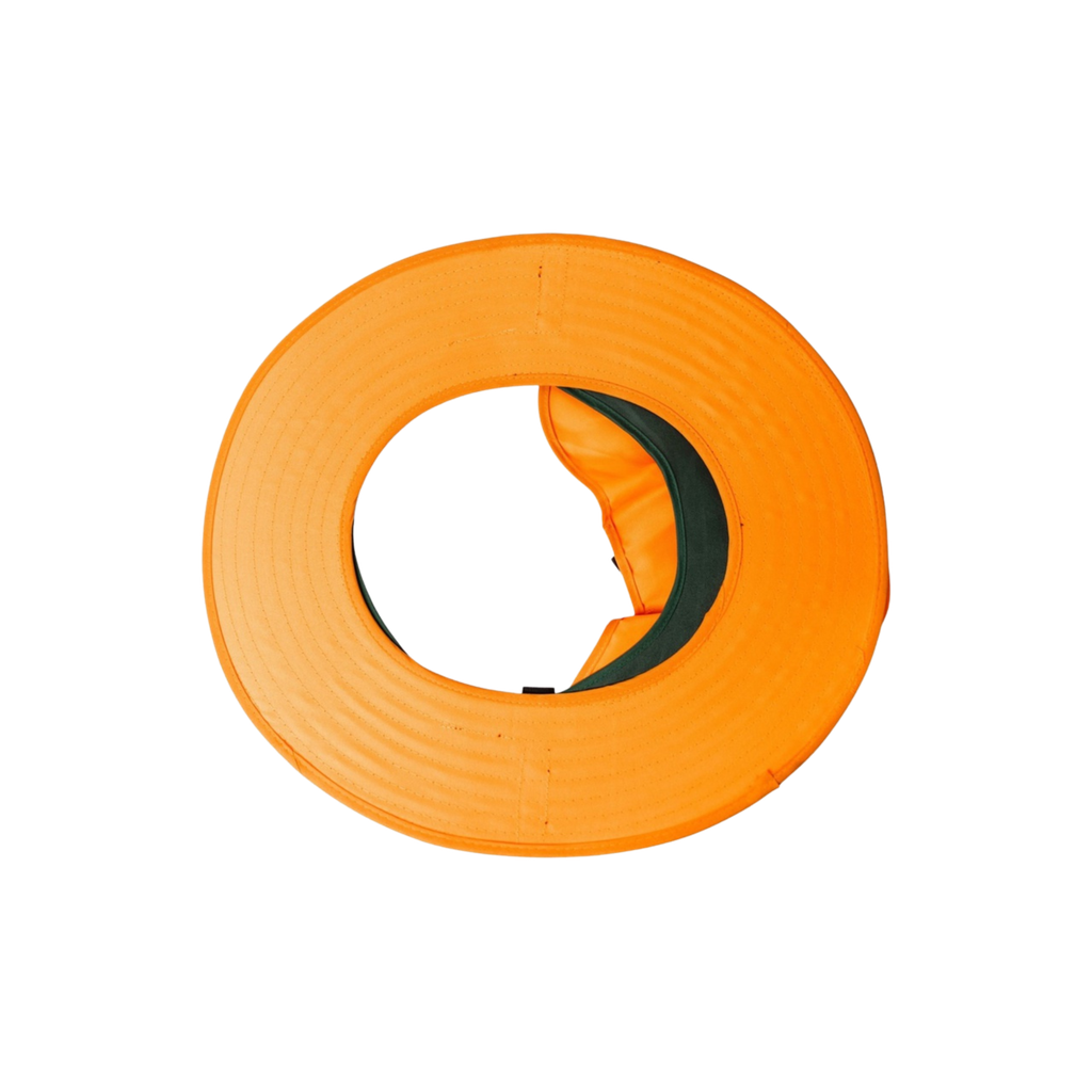 Hard Hat Cotton Brim w/- neck flap - ORANGE