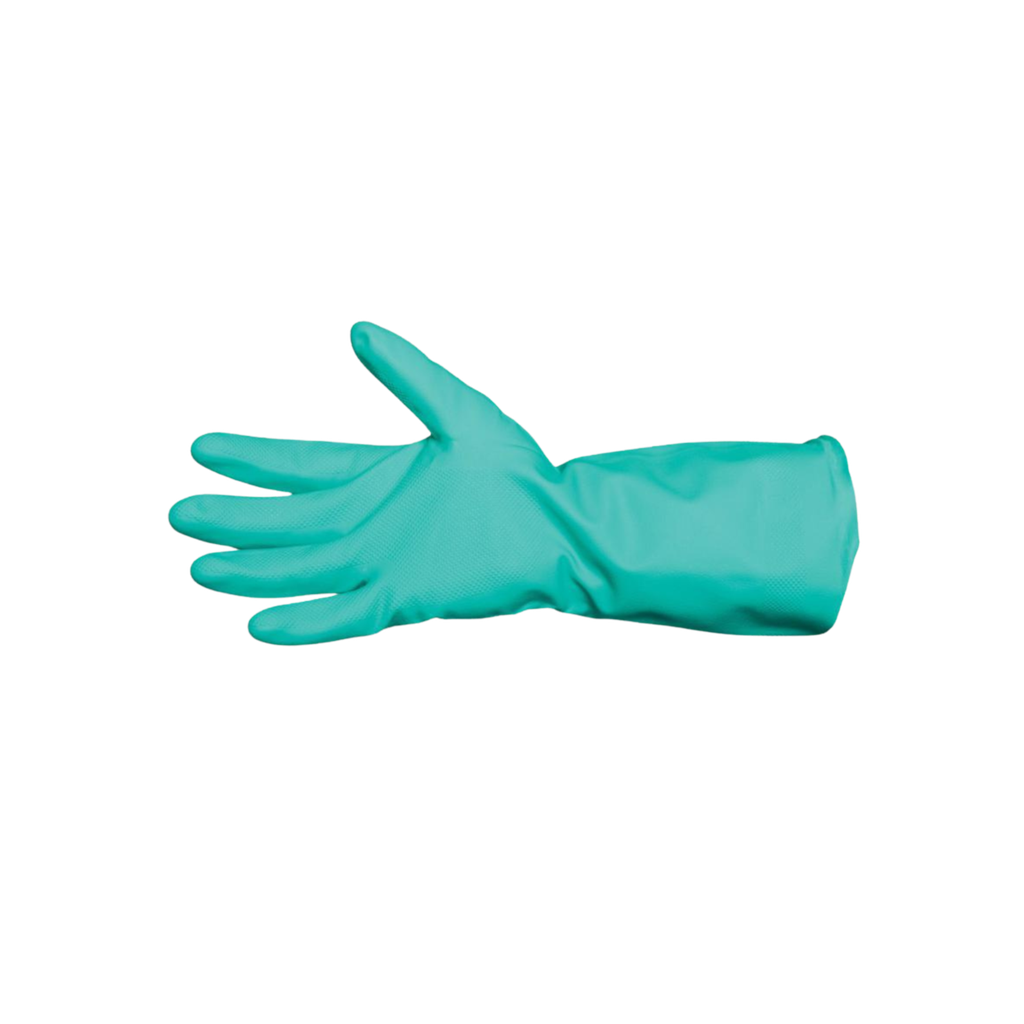 Nitrile Gloves Chemical Resistant - 330mm Green - Large (Size 9)