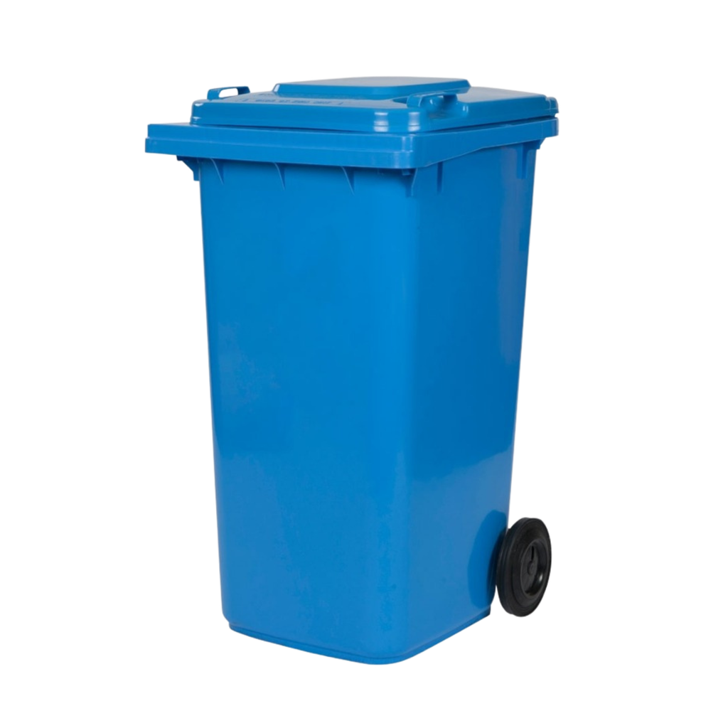 Plastic Wheelie Bin - 240 Litre - Blue