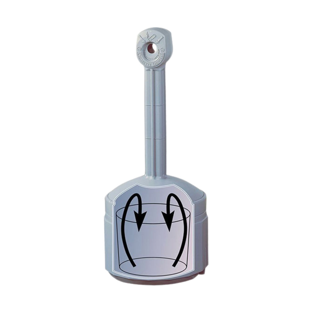 Smokers Ceasefire/Smokestop Cigarette Bin - Classic Grey