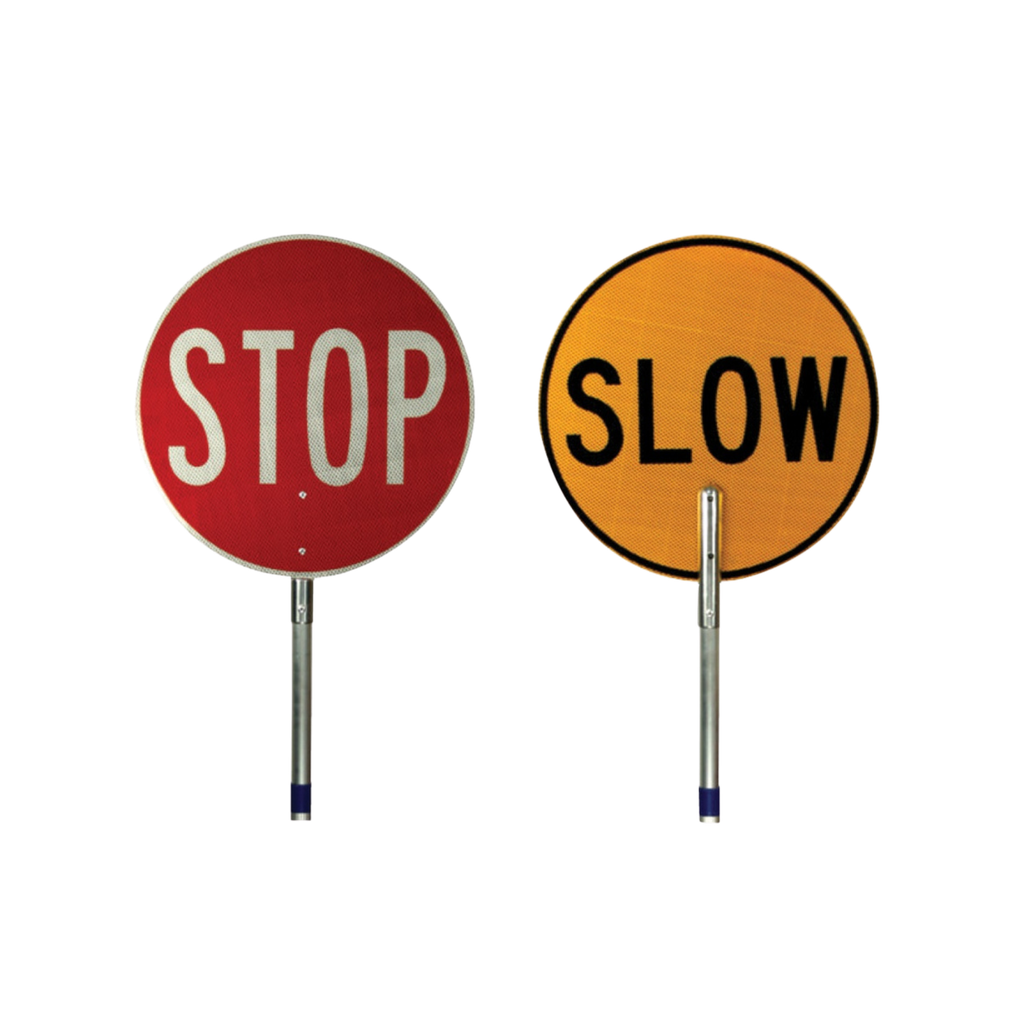 Stop/Slow Bat 450mm - w/- Telescopic Aluminium Handle