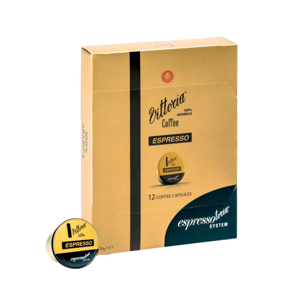 Vittoria Espressotoria Coffee Pod Capsules - Assorted Flavours (Box of 12) 