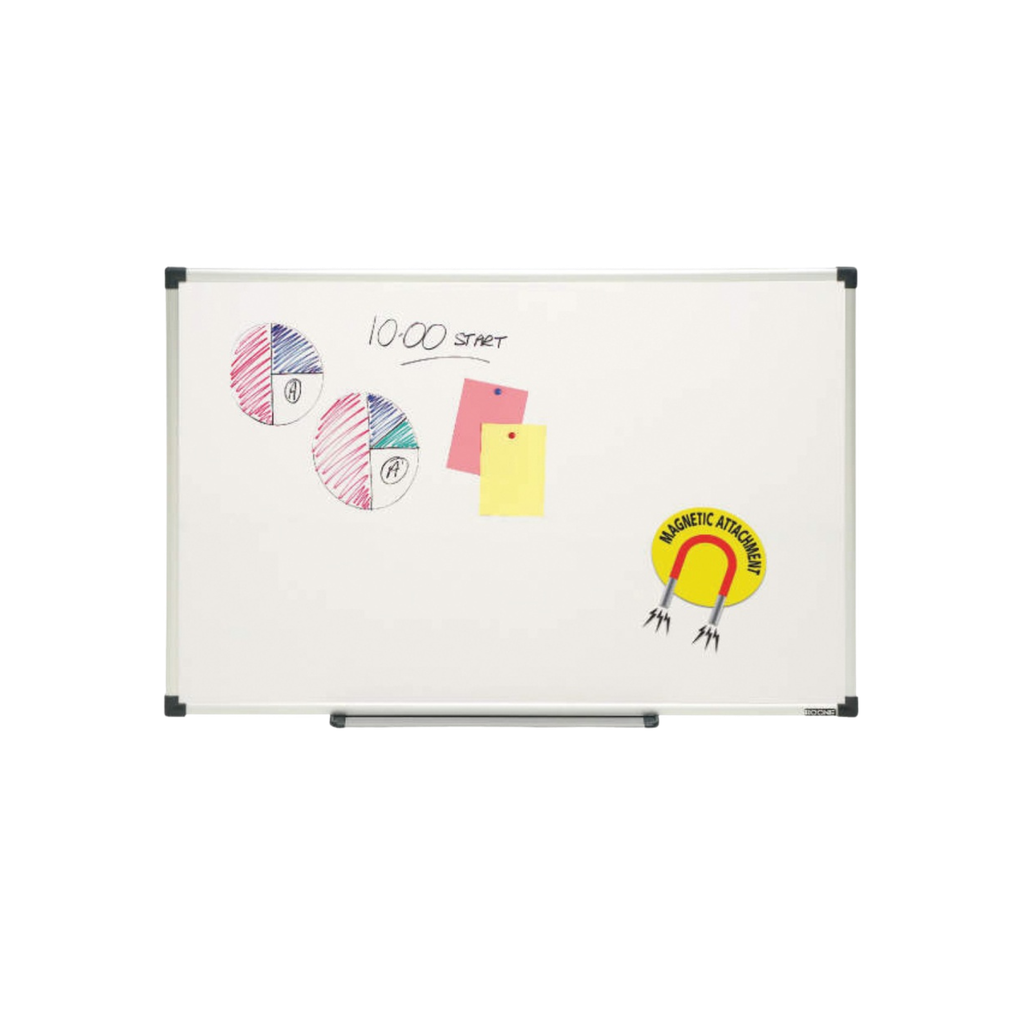 Whiteboard Magnetic 1800 x 900mm w/- Alum Frame