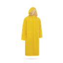 Yellow PVC Rain Coat - Full Length - Size XL