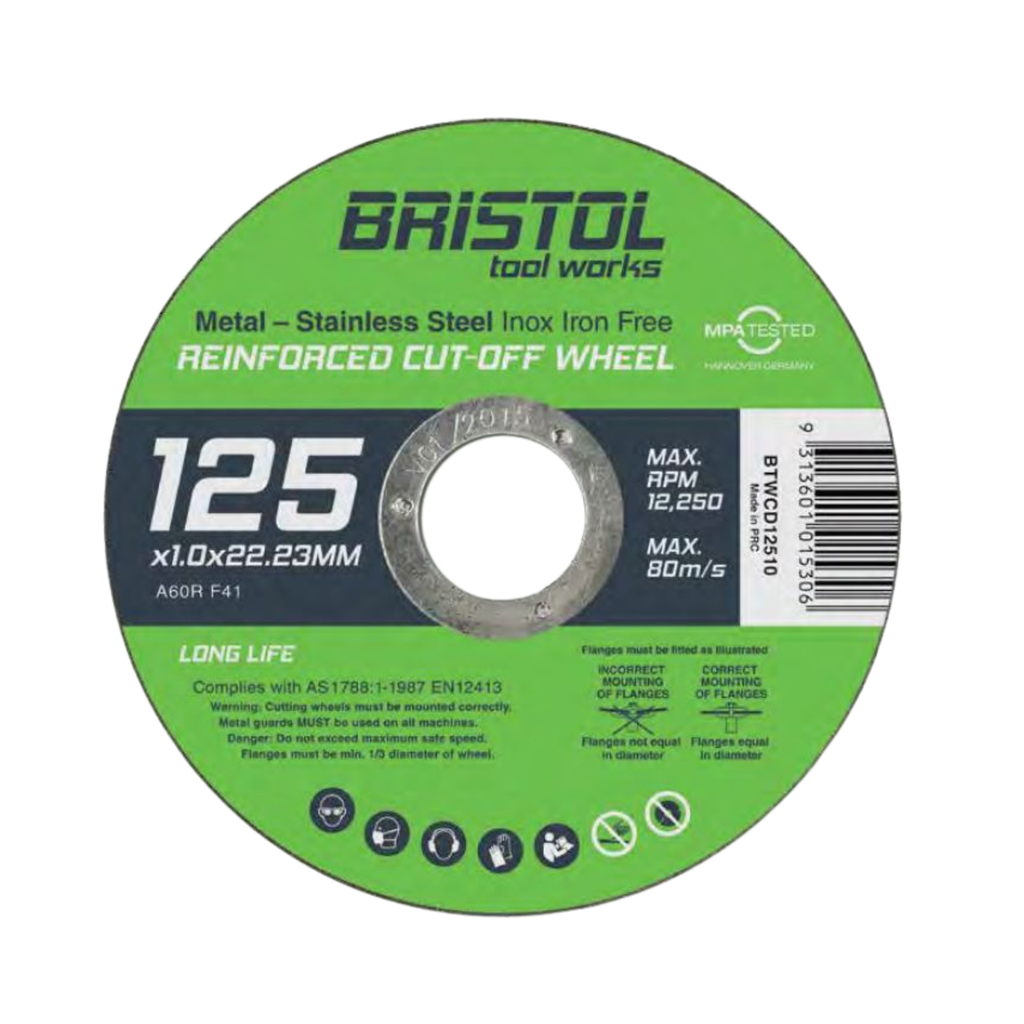 Bristol Cut Off Wheel 125mm - Ultra Thin (ea/10 box)