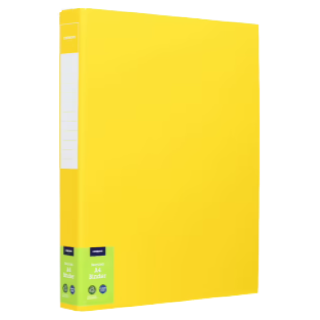 A4 Ring Binder Folder 25mm - Yellow 2 Ring