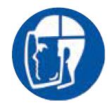 200mm Round Sticker - Face Shield