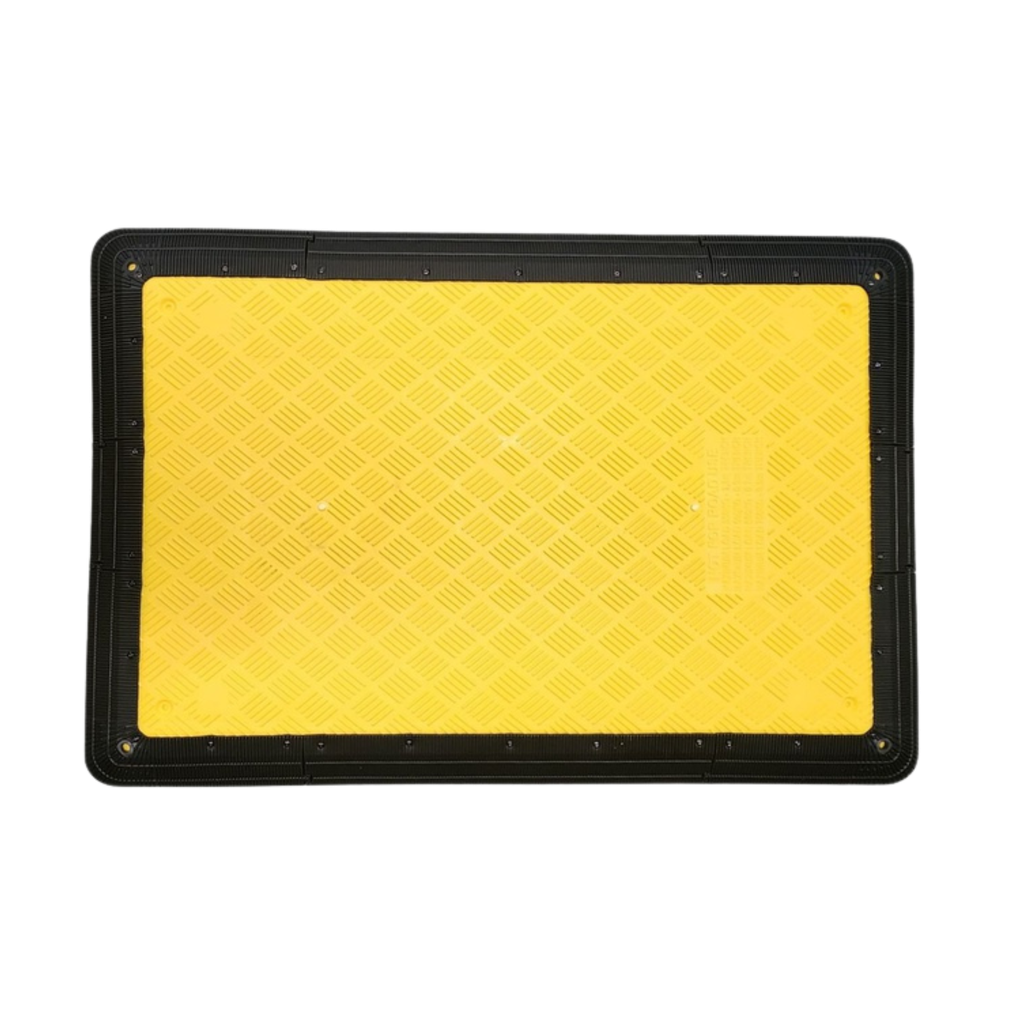 Trench Cover Yellow Heavy Duty - 1600 x 1200mm - Black Edge