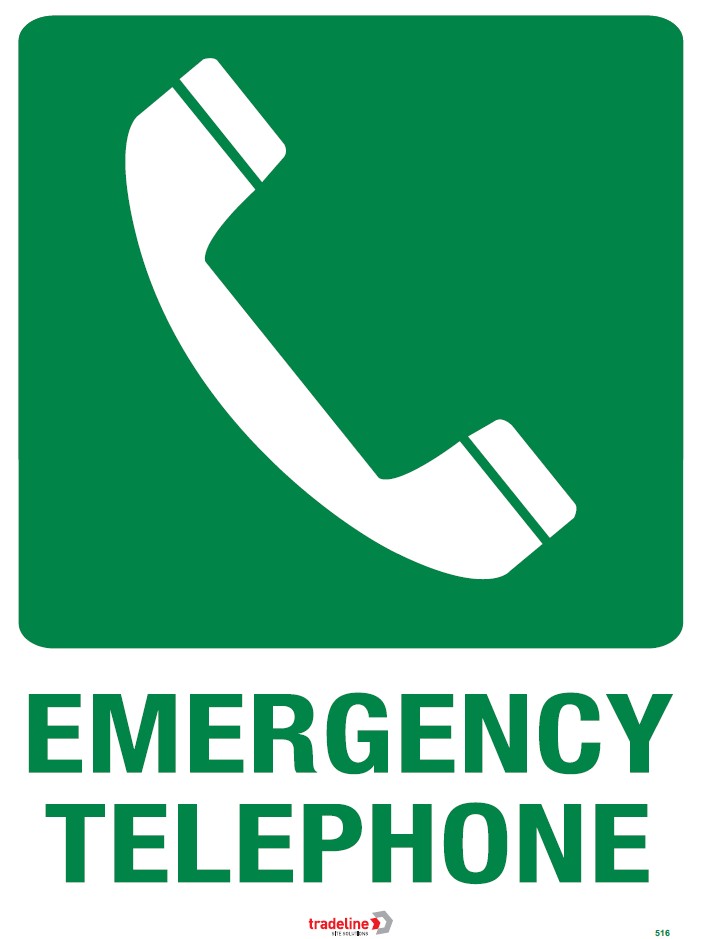 Emergency Telephone - 600 x 450mm