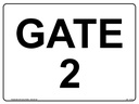 Safety Sign 600 x 450mm - Gate 2