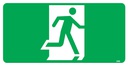 Safety Sign 350 x 180mm - Running Man (No Arrow)