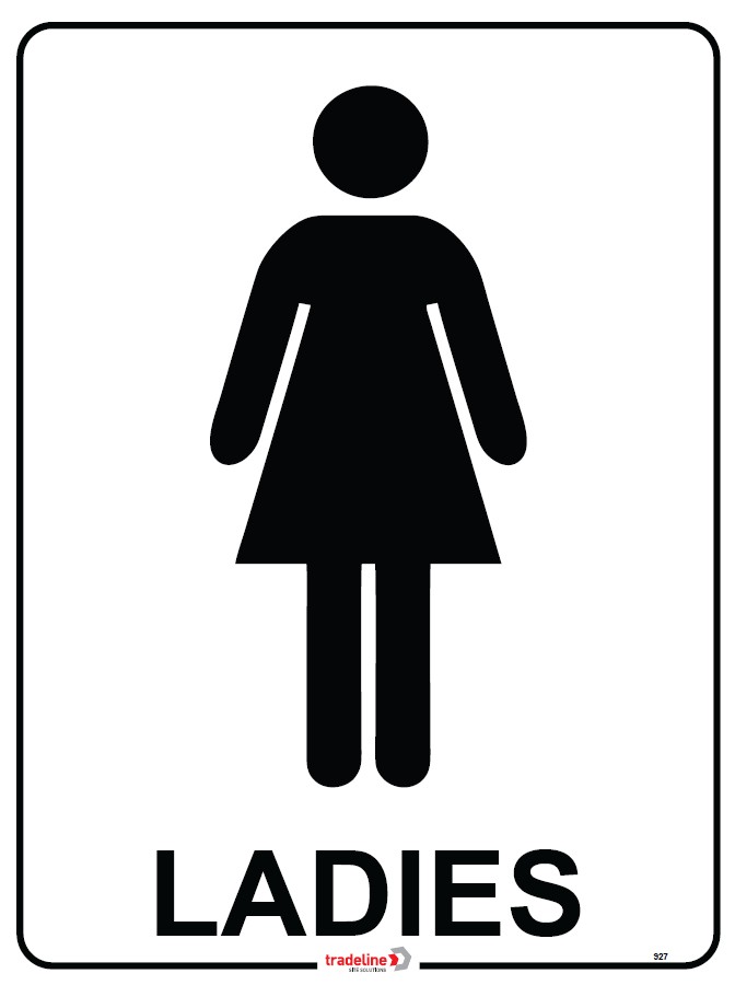 Safety Sign 300 x 225mm - Ladies