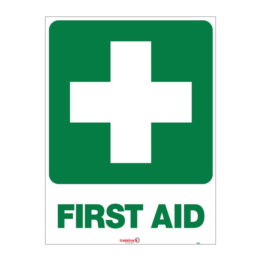 Safety Sign 600 x 450mm - First Aid