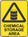 Safety Sign 600 x 450mm - Chemical Storage Area