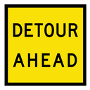 QLD Multi Message 600 x 600mm Class 1 Reflective - Detour Ahead