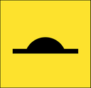 QLD Multi Message 600 x 600mm Class 1 Reflective - Speed Hump Symbol
