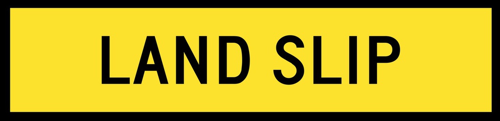 QLD Multi Message 1200 x 300mm Class 1 Reflective - Land Slip
