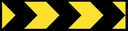 QLD Multi Message 1200 x 300mm Class 1 Reflective - Temporary Hazard Arrows