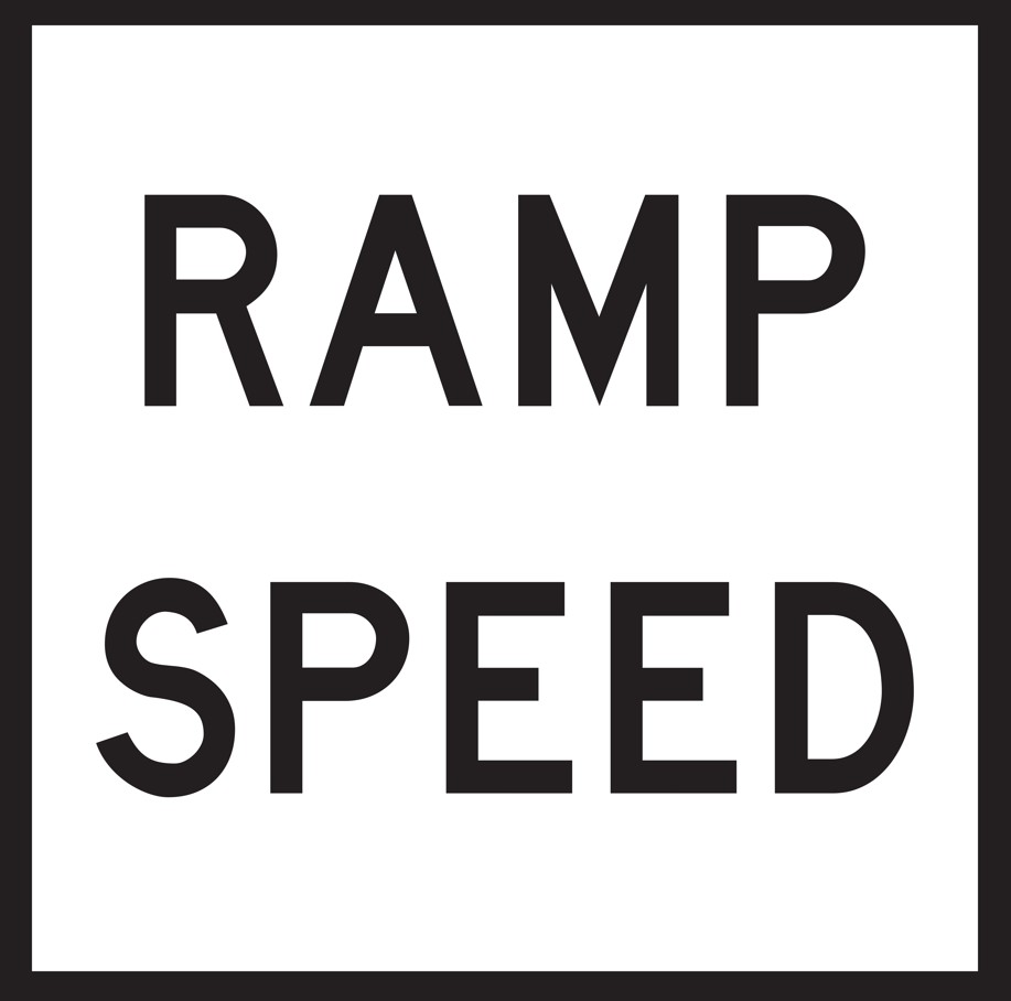 QLD Multi Message 600 x 600mm Class 1 Reflective  - Ramp Speed