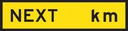 QLD Multi Message Sign 1200 x 300mm Class 1 Reflective - Next (Blank) km