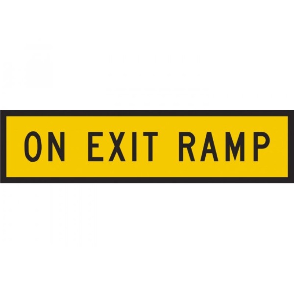 QLD Multi Message 1200 x 300mm Class 1 Reflective - On Exit Ramp