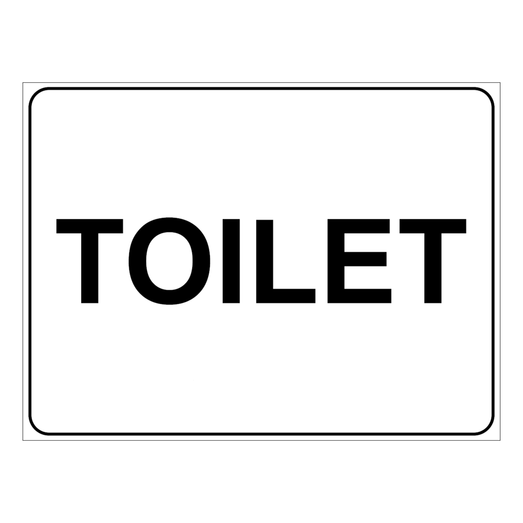 Sign 600 x 450mm - Toilet 
