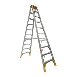 [DBSTEP10AL] 10ft 3.0m Double Sided Step Ladder - Heavy Duty 180kg Industrial