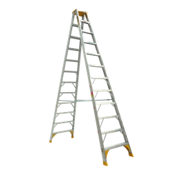 [DBSTEP12AL] 12ft 3.6m Double Sided Step Ladder - Heavy Duty 180kg Industrial