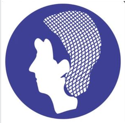 [STICK107] 200mm Round Sticker - Hair Must Be Contained