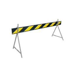 [BBOARD] Barrier Board 2.5m PVC Yellow/Black - Reflective