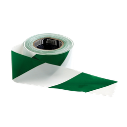 [BARTAPEGRN] Barrier Tape White/Green 75mm x 100m  (ea/20box)