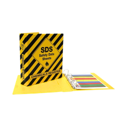 [MSDSFOLD] Black/Yellow SDS Binder Folder - 40mm - 2 Ring