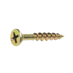 [SWCB820YZ] Chipboard Screws 8g x 20mm - Phillips - Yellow Zinc