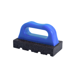 [RUBRKSQ60] Fluted Concrete Rub Brick w/- Handle - Fine 60 Grit