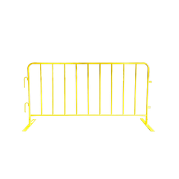 [CCBYE] Powder Coated Yellow Crowd Control Fence/Event Fence (CCB) 1.1m x 2.1m - Includes Feet &amp; Pins