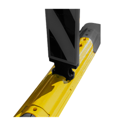 [TLBODY] Traffic Lane Separator Body 1120mmL - Recycled Rubber - Yellow